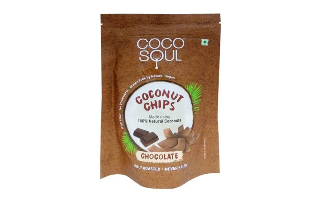Coco Soul Coconut Chips (Chocolate)    Pack  33 grams